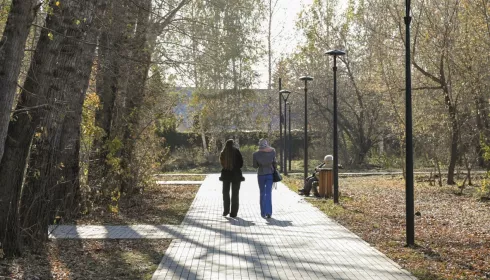 Благоустройство общественных территорий в Барнауле подходит к концу в этом году. Фото