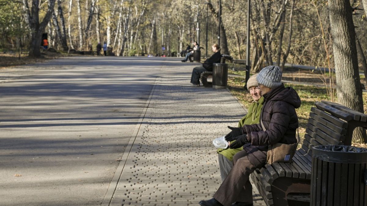 Парк "Юбилейный" осенью. Благоустройство.