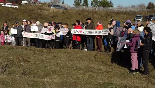 В Первомайском районе прошел митинг против строительства мусорного завода