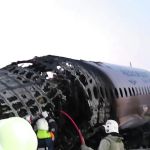 Новое видео аварийной посадки SSJ-100 в Шереметьево появилось в Сети