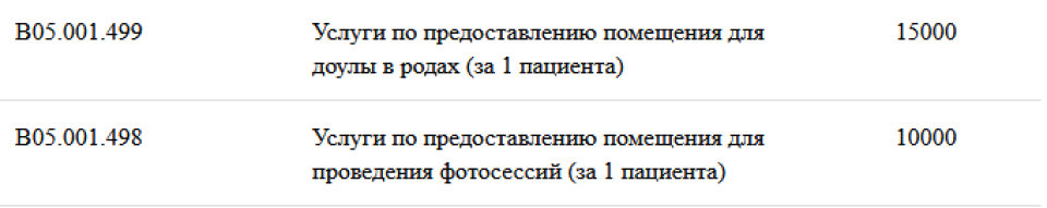 Цены на предоставление помещений для доулы и фотосессий Цены на предоставление помещений для доулы и фотосессий