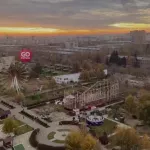 В Барнауле показали вид с самого большого колеса обозрения. Видео