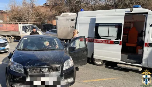 В Новосибирске пенсионерка въехала в остановку и сбила двух детей и трех женщин