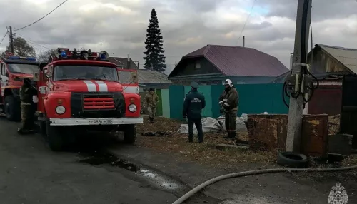Уголь самовозгорелся на частном подворье в Рубцовске