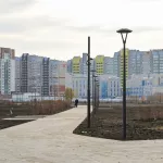 Благоустройство парка за ТЦ Европа в Барнауле остановили на зиму