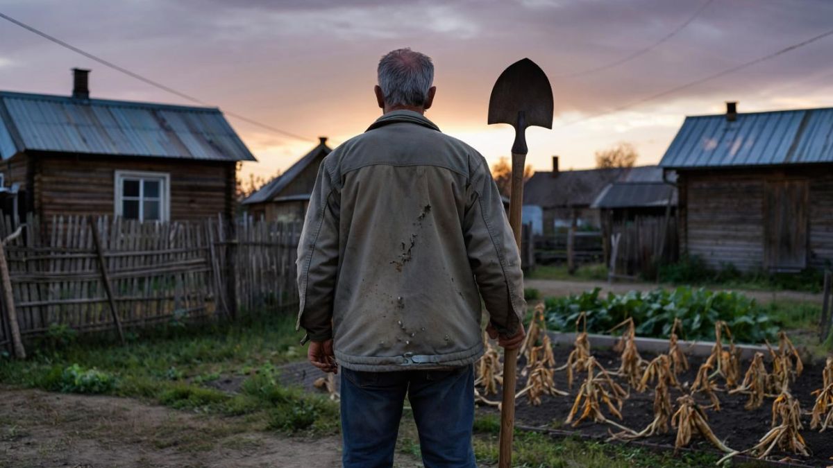 Мужчина с лопатой