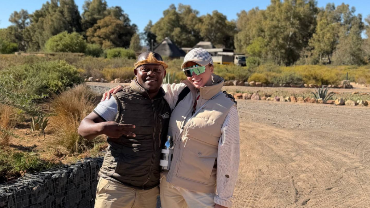 Полина Диброва в Африке