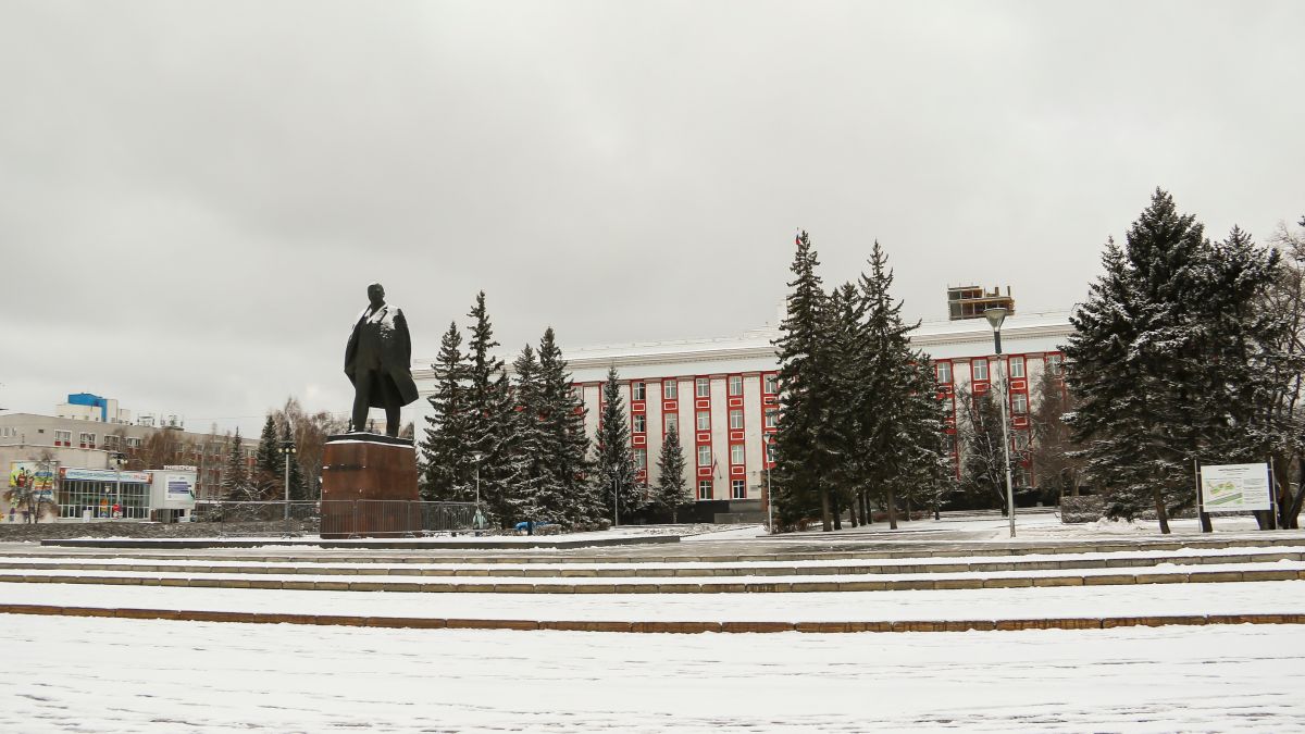 Снег в Барнауле