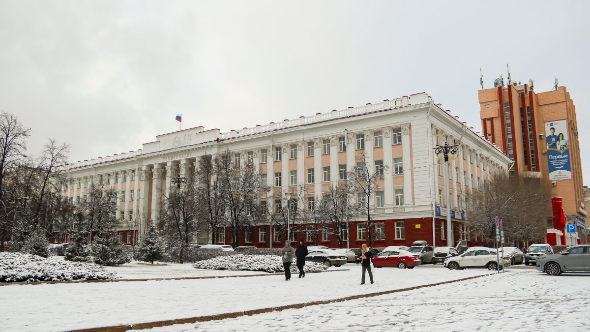 Снег в Барнауле