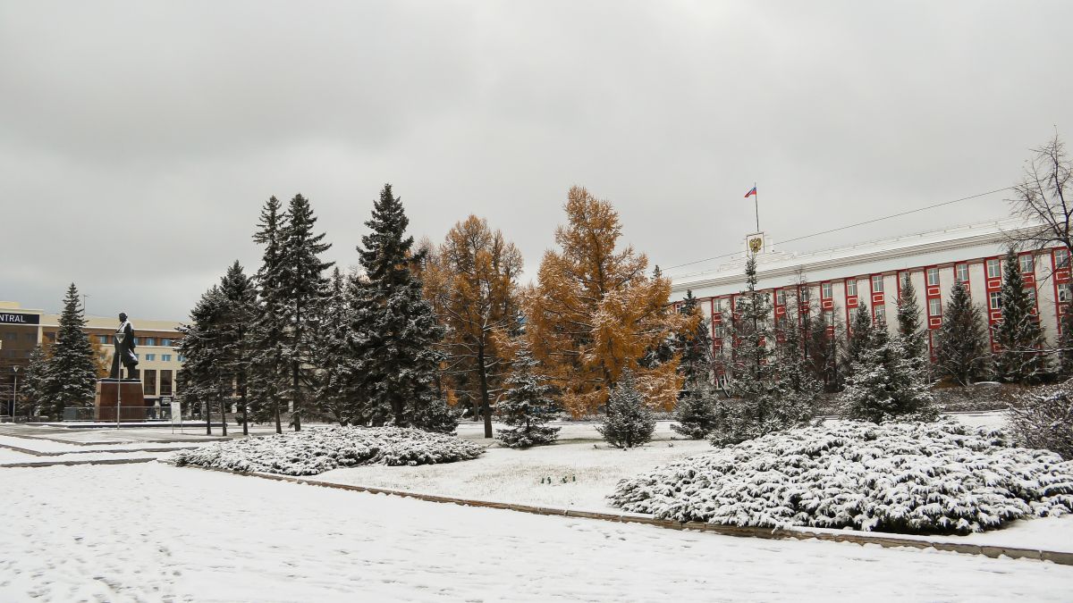 Снег в Барнауле