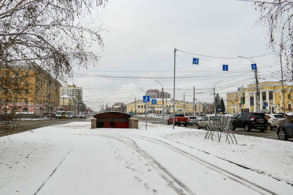 Снег в Барнауле