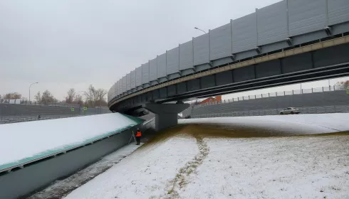 Туннель, елки и изумрудная крыша: как выглядит новая развязка в Барнауле перед открытием. Фото