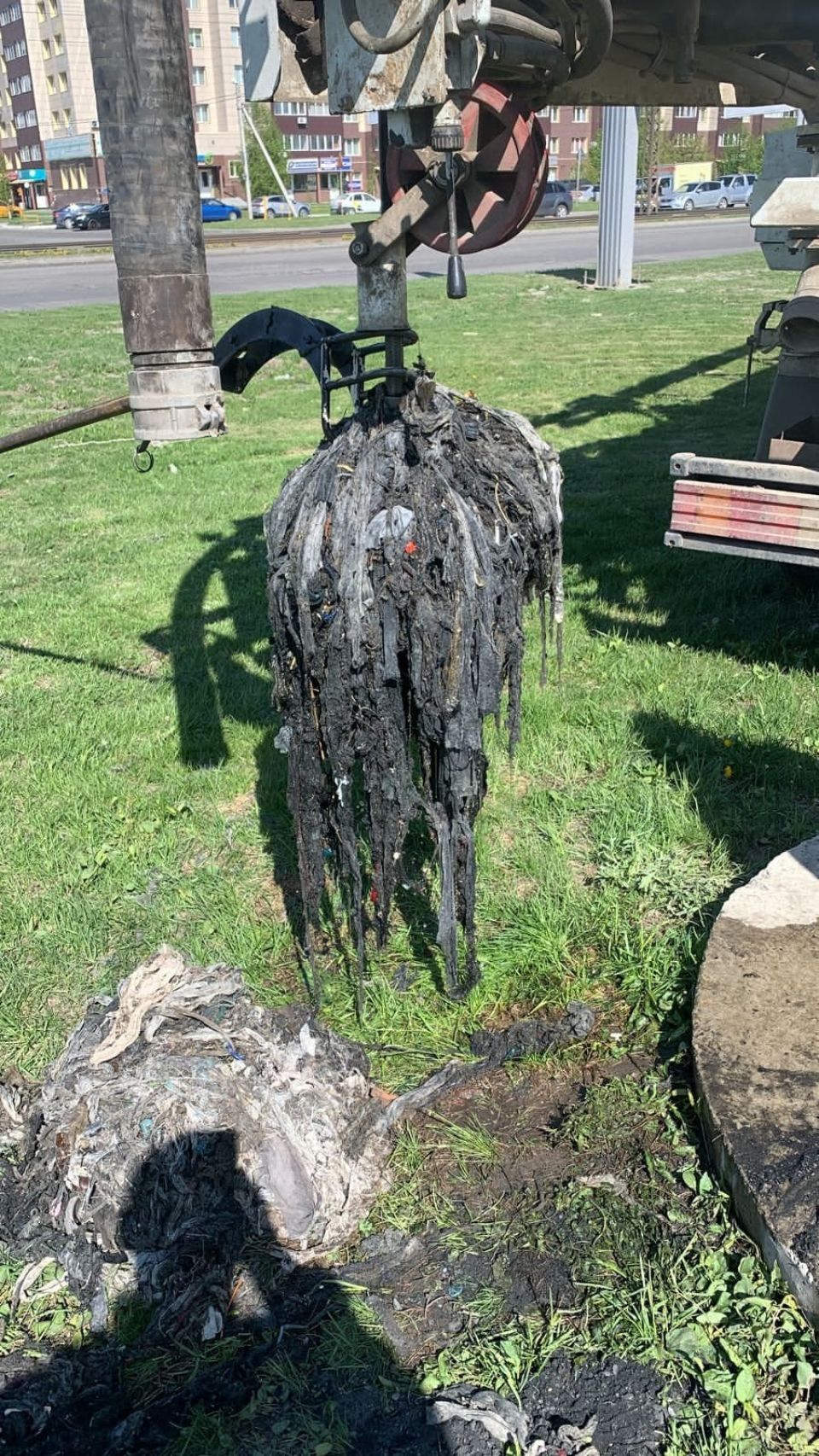 Влажные салфетки из канализации