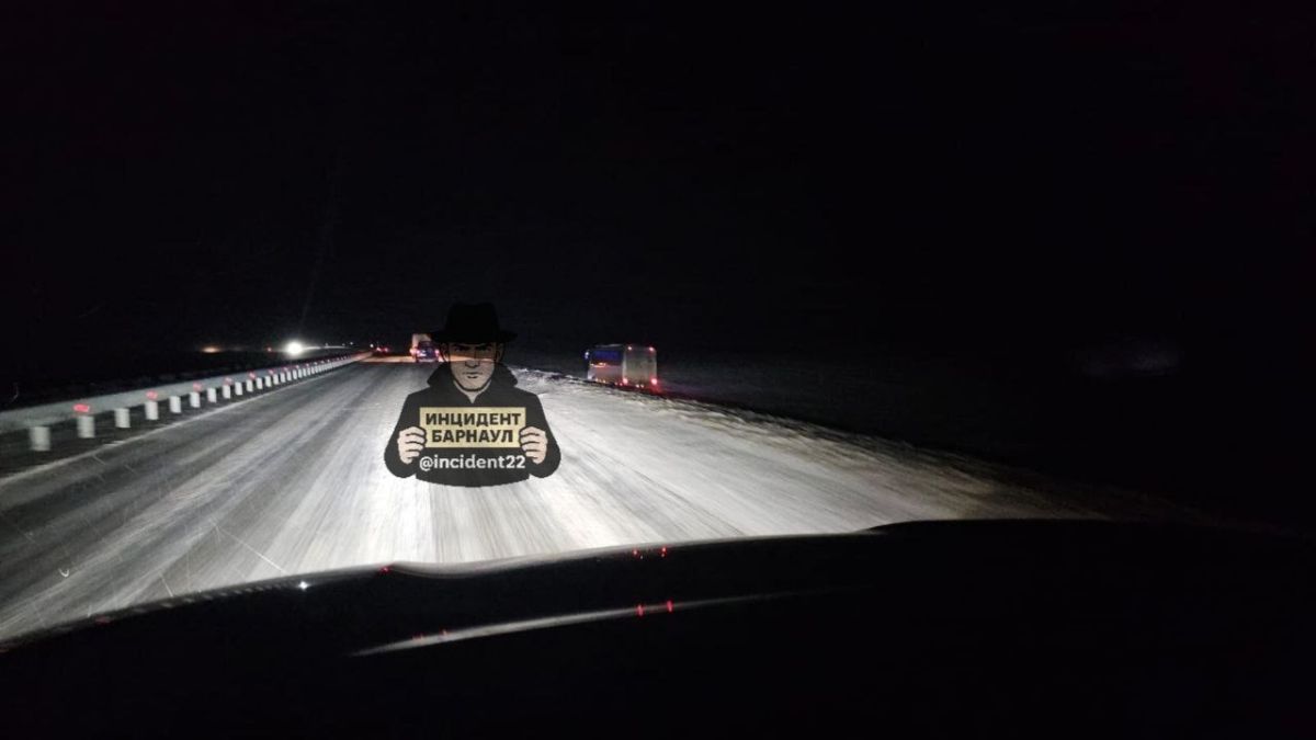 Съезд автобуса под Косихой