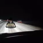 Очень скользко: автобус съехал в кювет на трассе в Алтайском крае