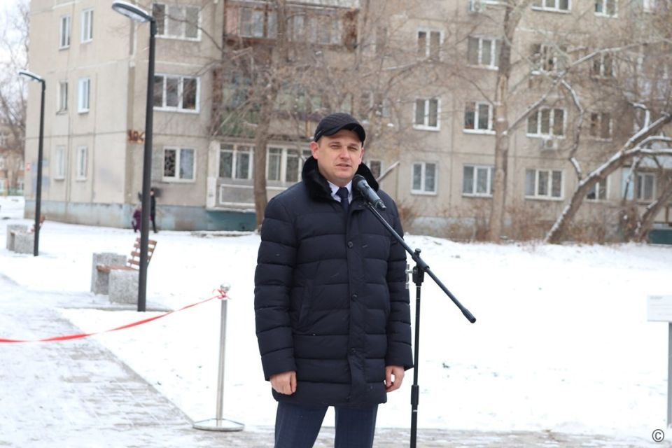 Открытие сквера по ул. Антона Петрова