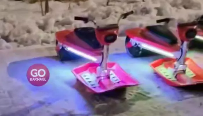 Замена самокатам: в барнаульском парке Юбилейный заметили электроснегокаты
