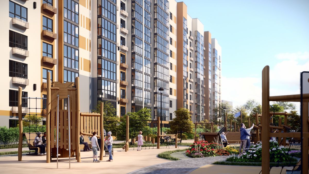 Визуализация второй очереди ЖК "СПЕКТР"