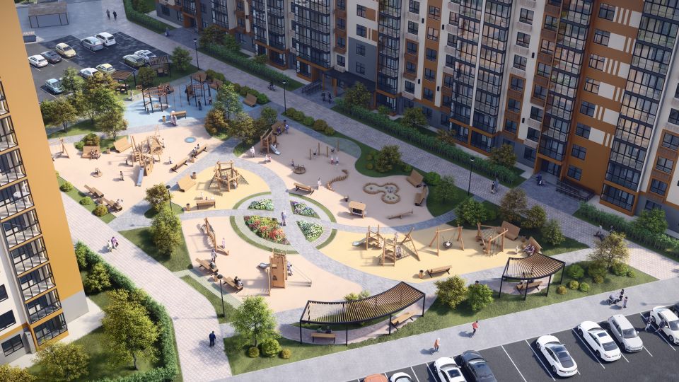 Визуализация второй очереди ЖК "СПЕКТР"