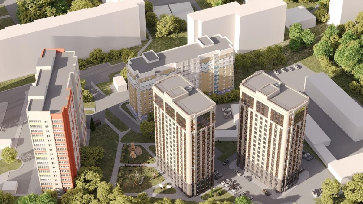 Проект ЖК на ул. Гущина