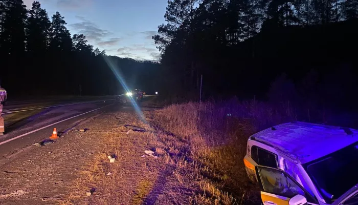 На трассе в Республике Алтай столкнулись две иномарки, пострадал один из водителей