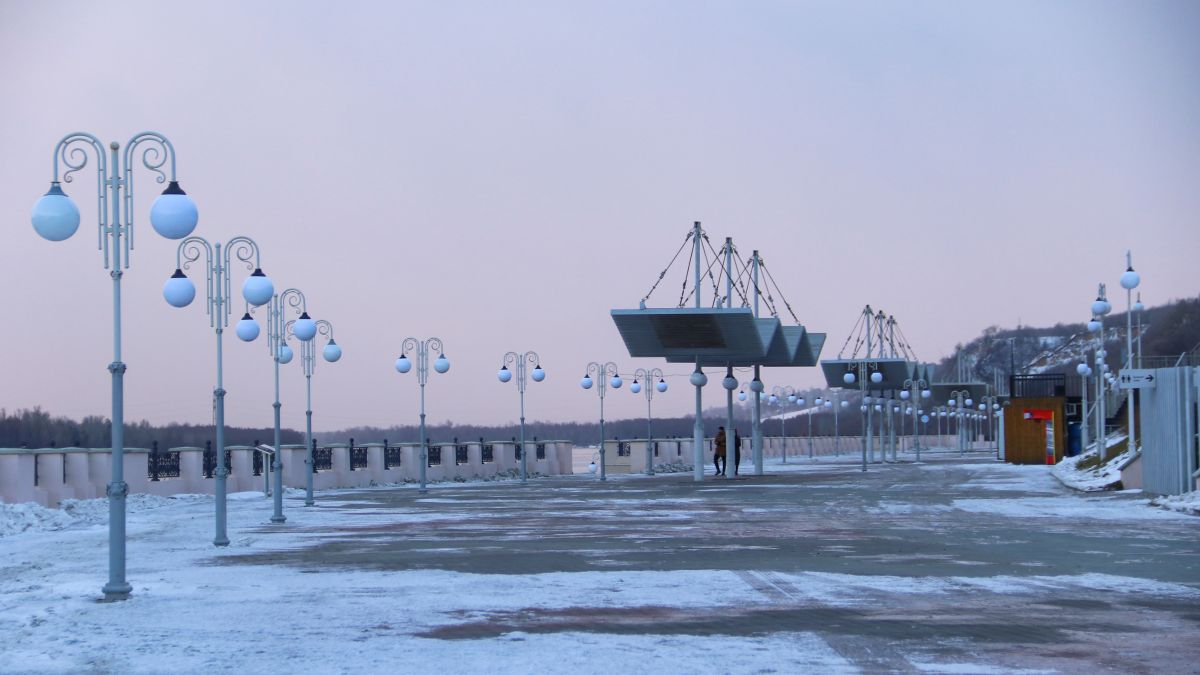 Набережная Оби в Барнауле