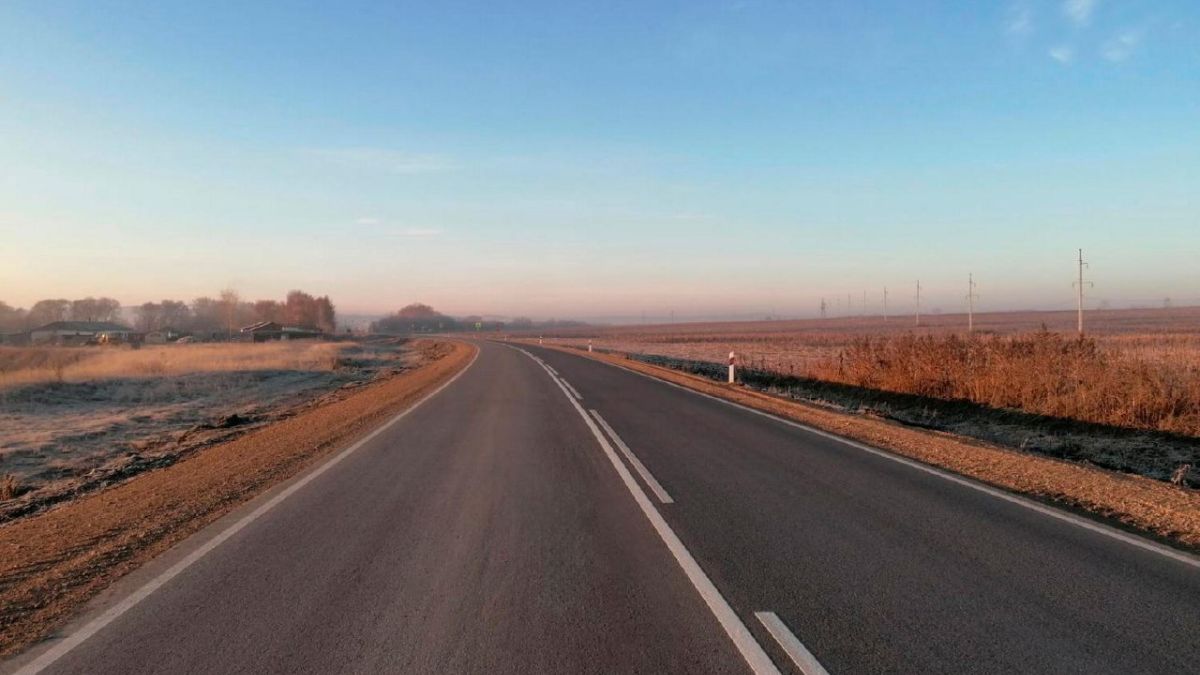 Отремонтированная дорога в Третьяковском районе