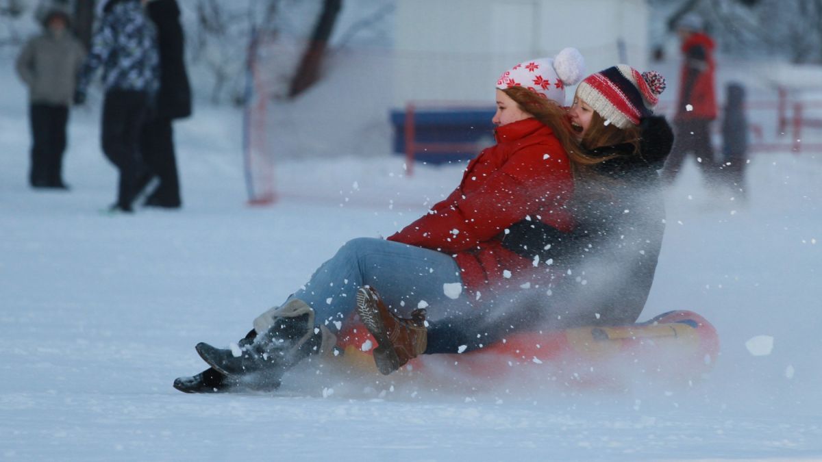 Катание на тюбингах
