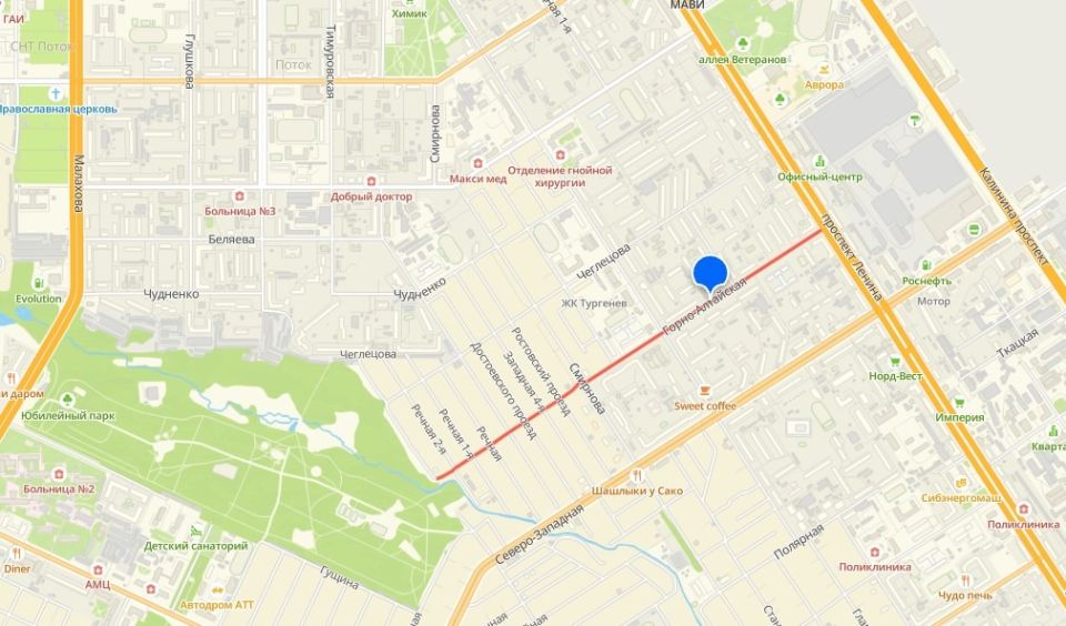 Улица Горно-Алтайская в Барнауле