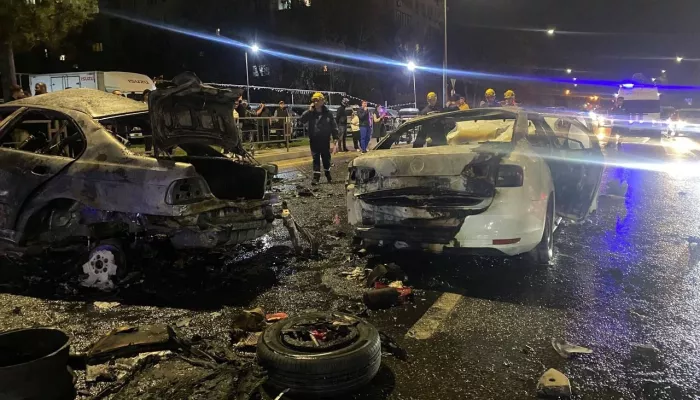 Три человека, включая ребенка, сгорели в страшном массовом ДТП в Краснодаре