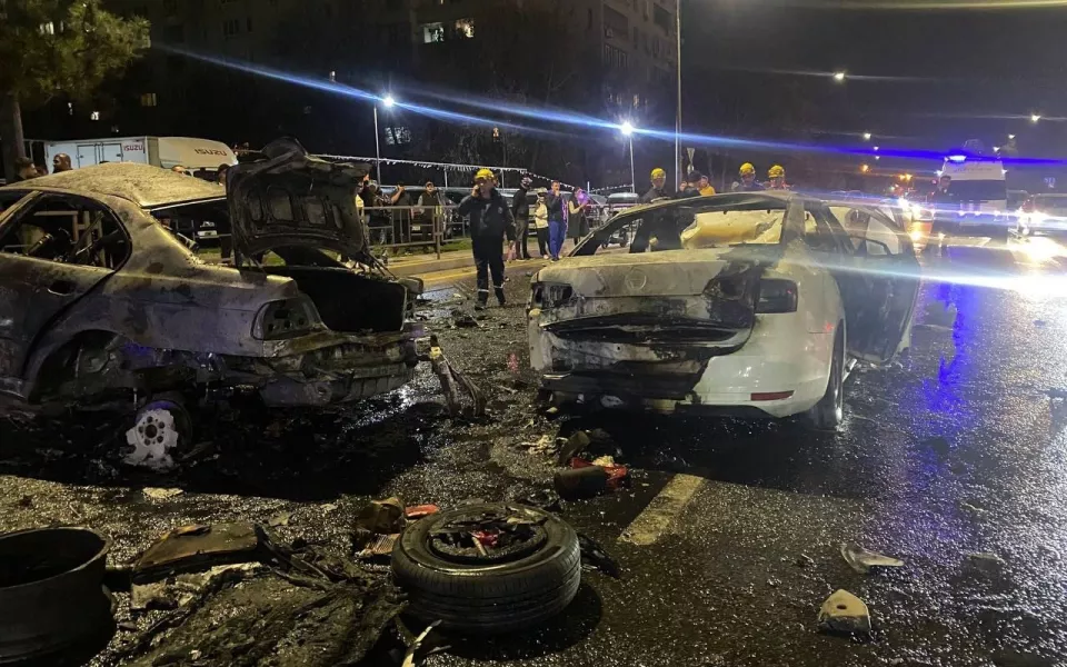 Три человека, включая ребенка, сгорели в страшном массовом ДТП в Краснодаре