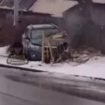 41 дом без газа: водитель врезался в газораспределительную колонку в Алтайском крае