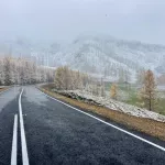 В Республике Алтай завершился ремонт участка дороги на Казахстан