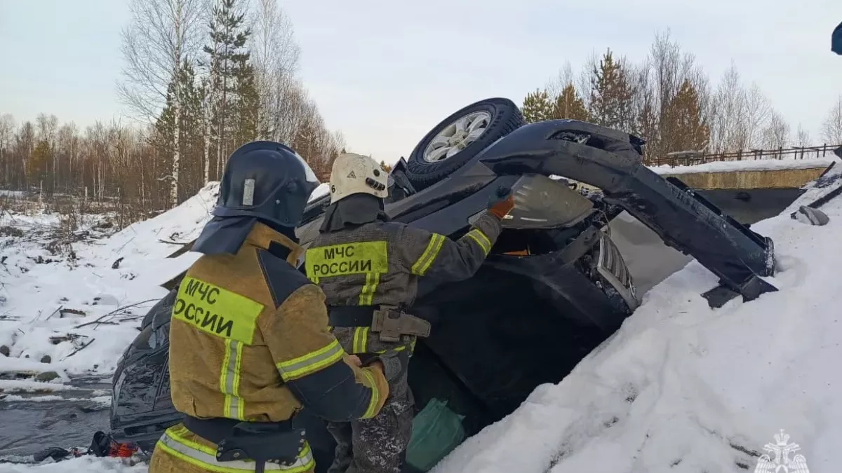 ДТП с перевертышем на трассе Турочак – Таштагол