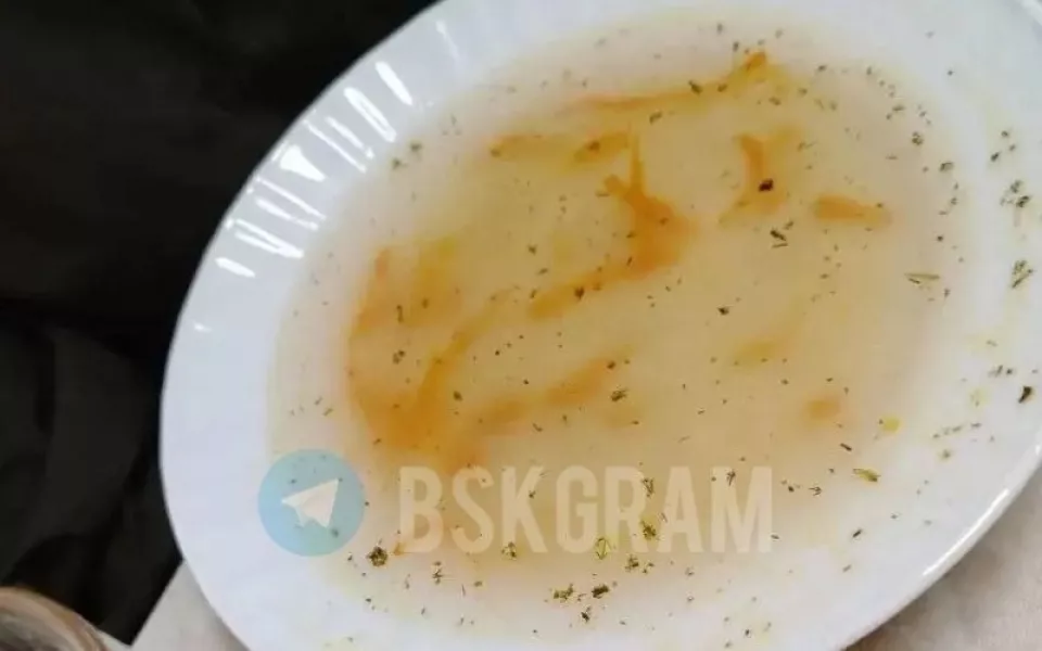 В школьной столовой в Бийске подали загадочный бульон с тертой морковью