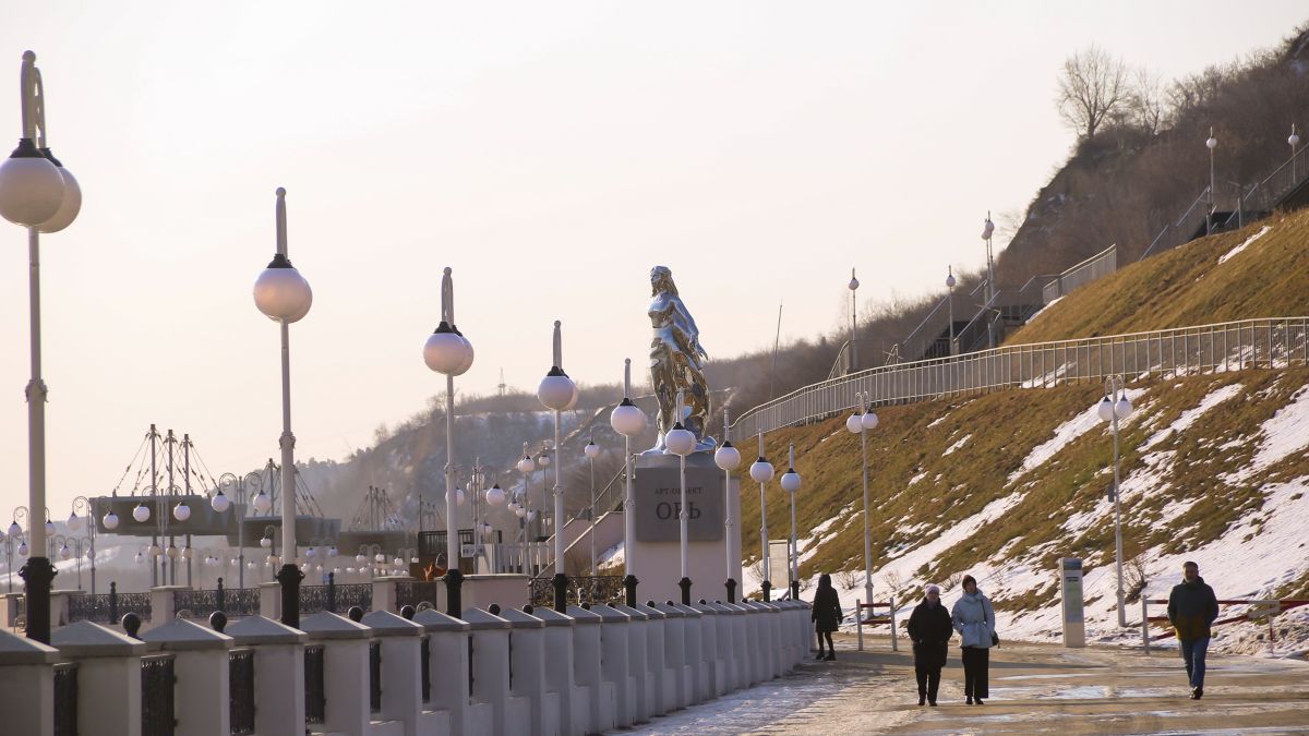 Главная набережная Барнаула. Ноябрь 2025 года