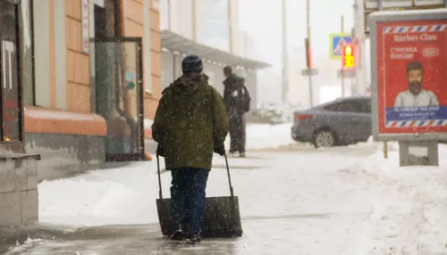 Плюсовое потепление со снежным штормом надвигаются на Алтайский край