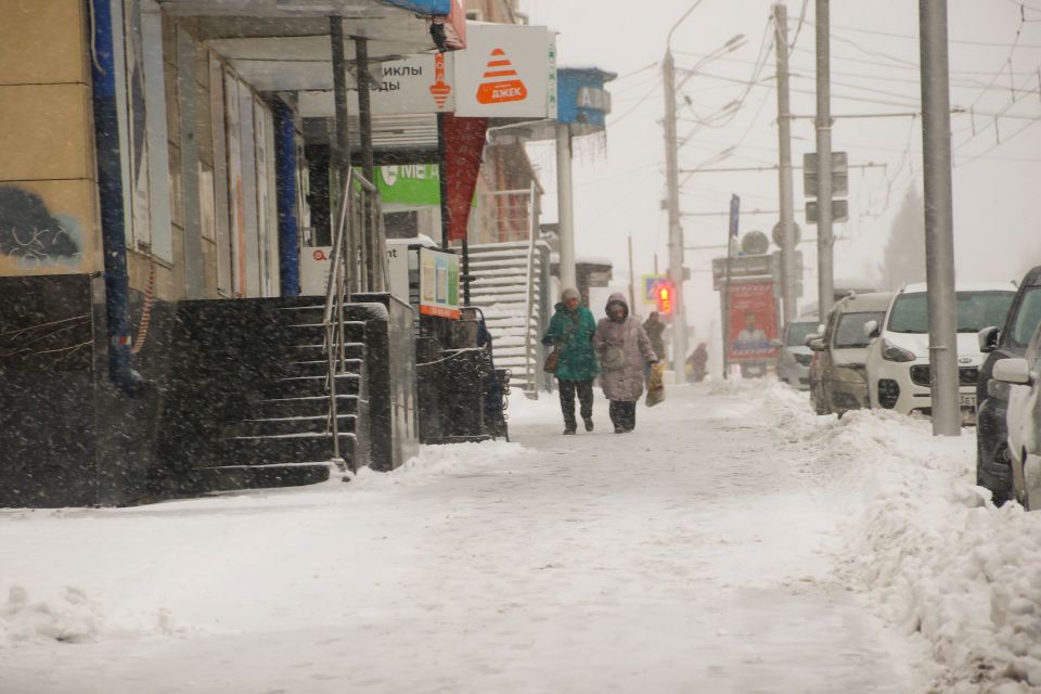Снег в Барнауле. Ноябрь