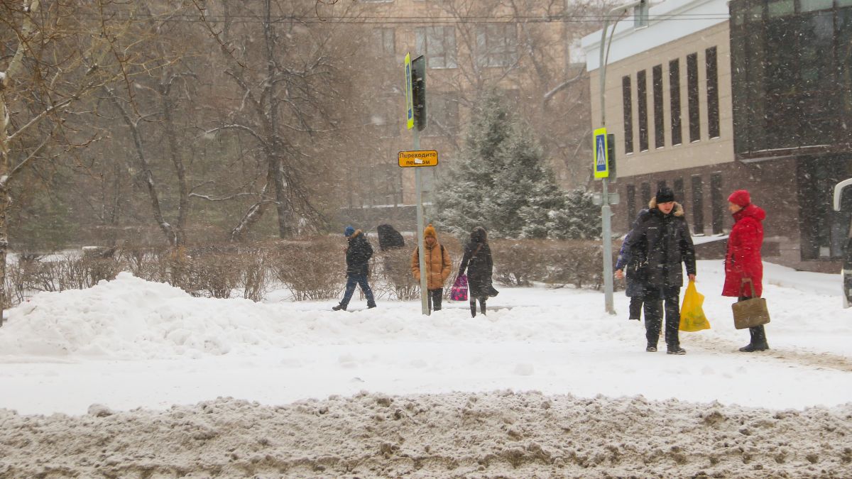 Снег в Барнауле. Ноябрь