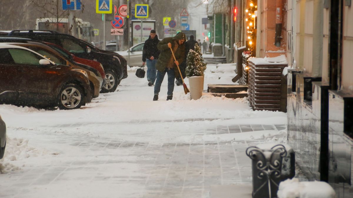 Снег в Барнауле. Ноябрь