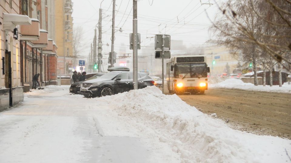 Снег в Барнауле. Ноябрь