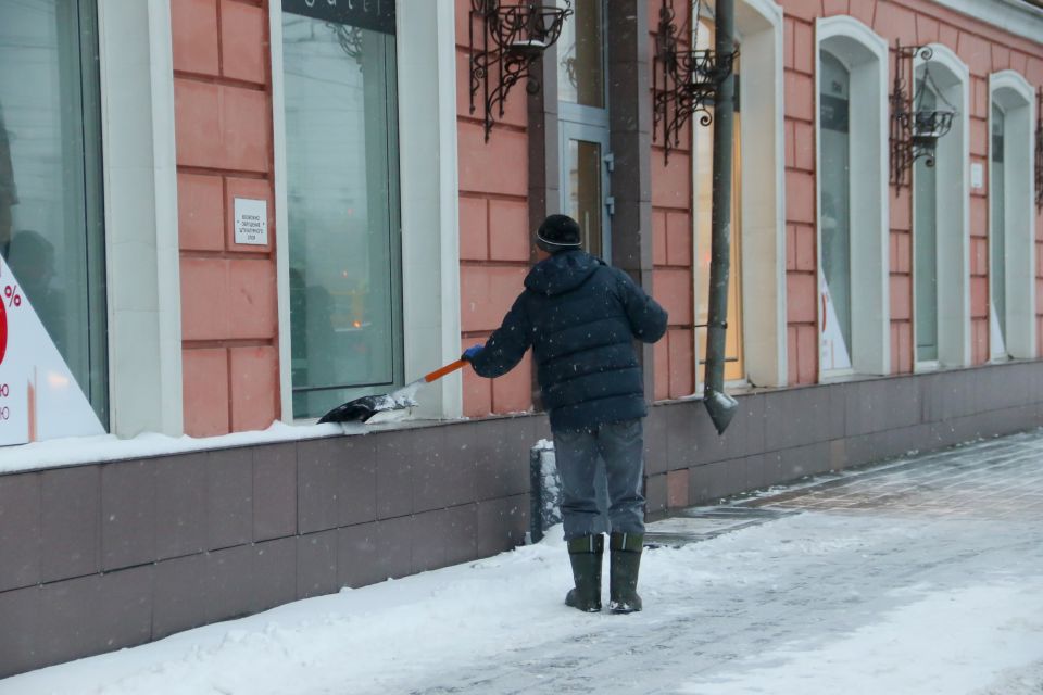 Снег в Барнауле. Ноябрь