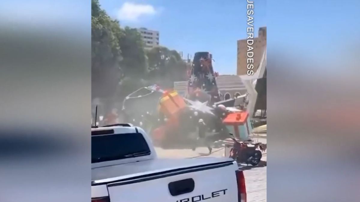 Ель придавила рабочего