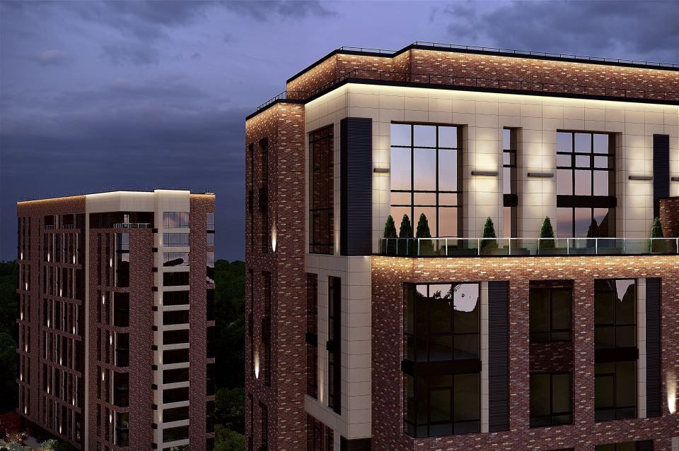 Проект ЖК Opera Residence.  Террасы 