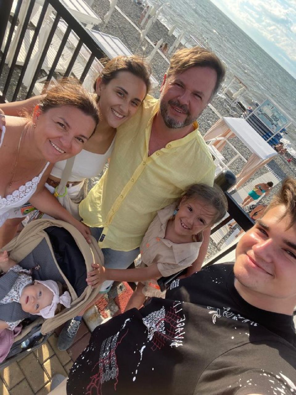 Анна Галицкая с семьей