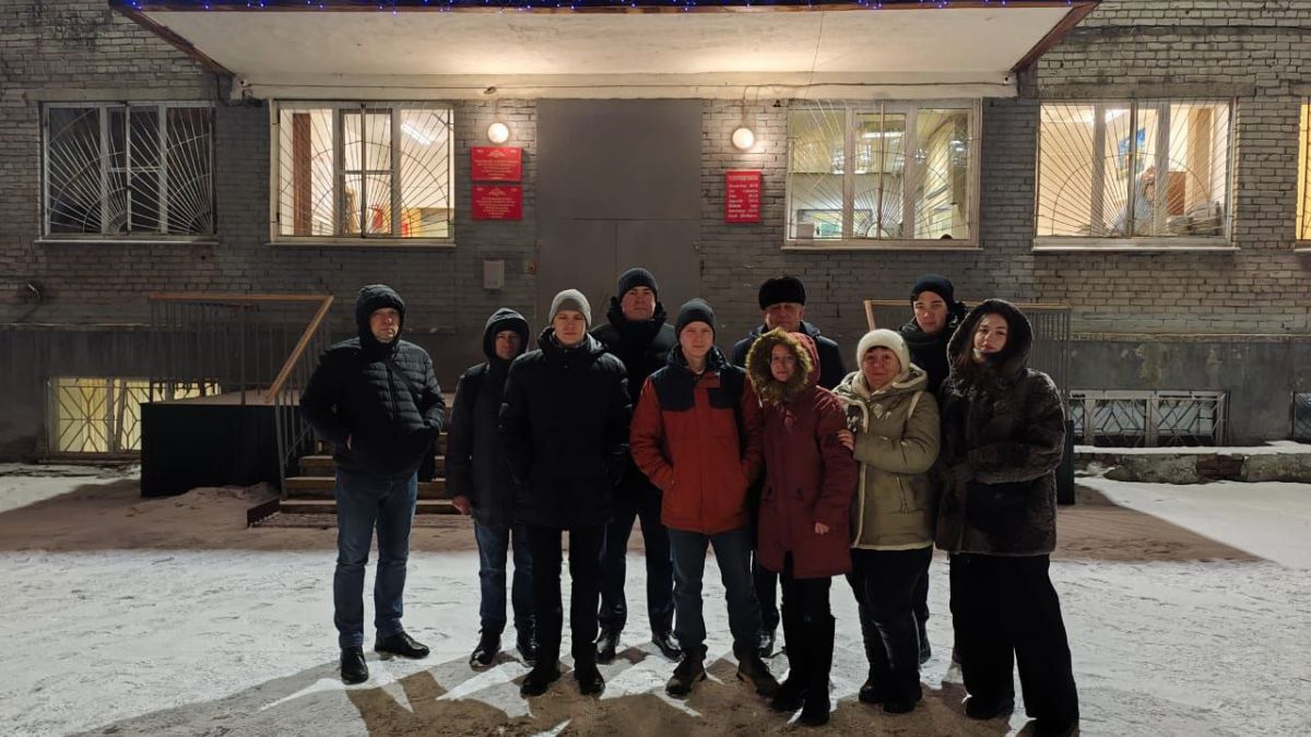 Проводы Александра Волобуева в армию