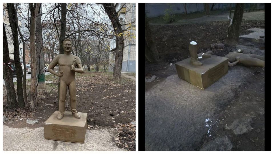 Памятник Павлу Деревянко в Таганроге