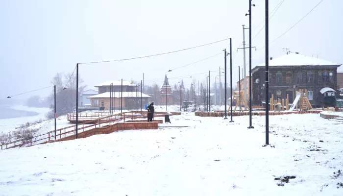 Сквер имени Кузьмы Фомченко в Бийске готов на 95%. Фото