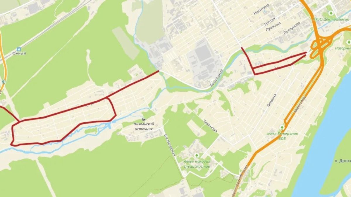 Участки, где ограничат движение грузовиков 