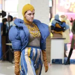 Участницы Кубка Сибири по дефиле вышли на подиум в Барнауле. Фото